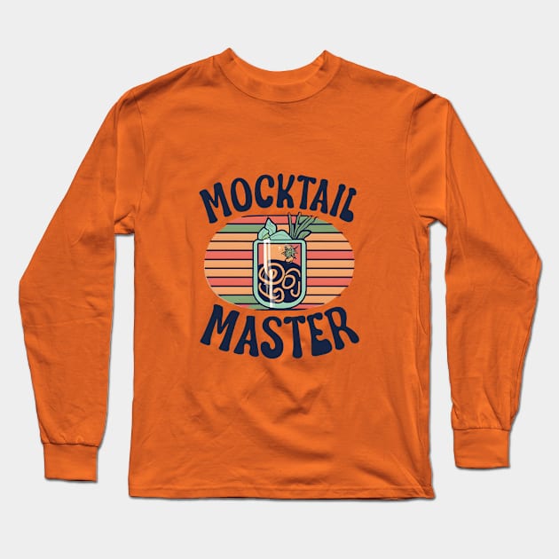 Mocktail Bar Bartender Recipes Mocktail Master Long Sleeve T-Shirt by A Floral Letter Capital letter A | Monogram, Sticker